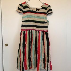 Anthropologie Stripped Cocktail Dress